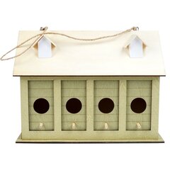 Деревянный гнездовой ящик для птиц, 28 см цена и информация | Скворечники, кормушки, клетки | kaup24.ee