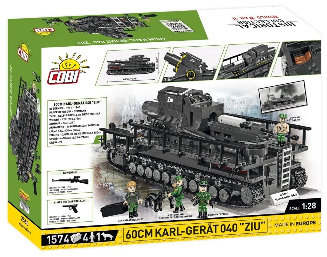 Konstruktor Cobi Karl-Gerat 040, 1574 hind ja info | Klotsid ja konstruktorid | kaup24.ee