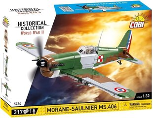 Konstruktor Cobi Morane-Saulnier MS.406, 317 tk hind ja info | Klotsid ja konstruktorid | kaup24.ee