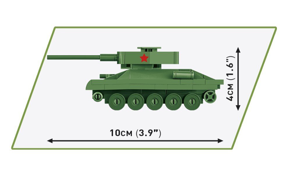 Konstruktor Cobi Tank T-34/85, 110 tk цена и информация | Klotsid ja konstruktorid | kaup24.ee