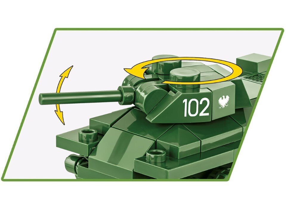 Konstruktor Cobi Tank T-34/76, 101 tk цена и информация | Klotsid ja konstruktorid | kaup24.ee