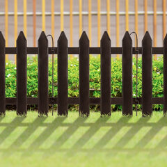 Садовый забор, 10 шт., 30x30 см, коричневый цена и информация | Заборы и принадлежности к ним | kaup24.ee