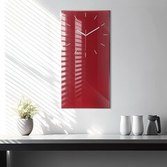 Seinakell Punane värv, 30x60 cm цена и информация | Часы | kaup24.ee