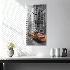 Seinakell Manhattan ja taksod, 30x60 cm hind ja info | Kellad | kaup24.ee