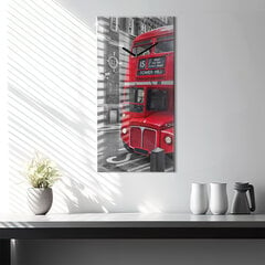 Seinakell Punane nariv buss, 30x60 cm цена и информация | Часы | kaup24.ee