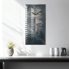 Seinakell Kolmnurga metalli abstraktsioon, 30x60 cm цена и информация | Часы | kaup24.ee