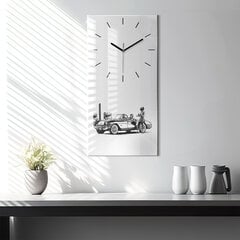 Seinakell Retro illustratsioon, 30x60 cm цена и информация | Часы | kaup24.ee