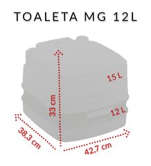 туалет для путешествий - campa potti mg, 12 л цена и информация | Биотуалет | kaup24.ee