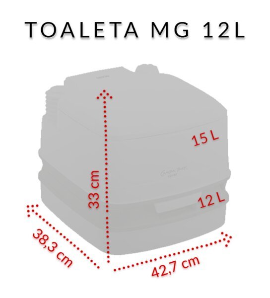 Reisikäimla Campa Potti mg, 12l цена и информация | Biotualetid | kaup24.ee