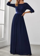 Длинное женское платье EverPretty, синее цена и информация | Платья | kaup24.ee