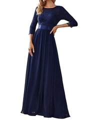 Длинное женское платье EverPretty, синее цена и информация | Платье | kaup24.ee