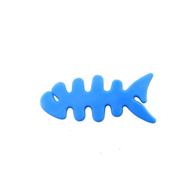 Kõrvaklappide kaabli kate kala kujuga, sinine hind ja info | Kõrvaklappide tarvikud | kaup24.ee