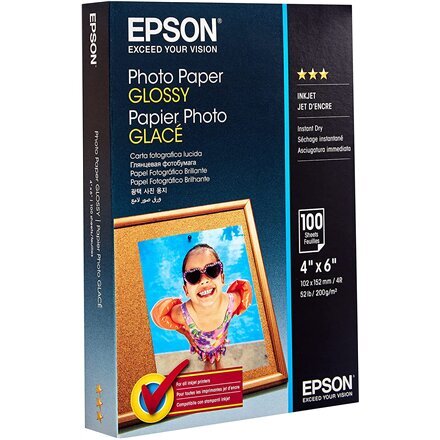 Fotopaber Epson Photo Paper Glossy 10x15cm, 100 tk цена и информация | Lisatarvikud fotoaparaatidele | kaup24.ee