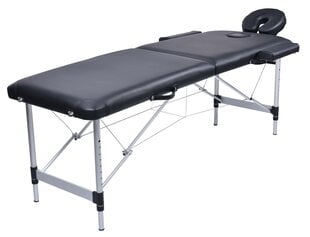 Vangaloo 2-зонный массажный стол, черный цена и информация | Аксессуары для массажа | kaup24.ee