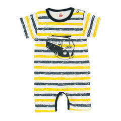 Хлопковый песочник для мальчика Makoma 02154KR, жёлтый цена и информация | Бодики, распашонки | kaup24.ee
