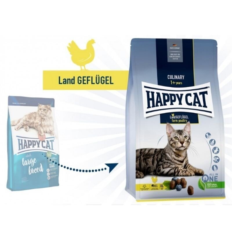 Happy CatCulinary Adult Land-Geflügel kassitoit, 4kg hind ja info | Kuivtoit kassidele | kaup24.ee