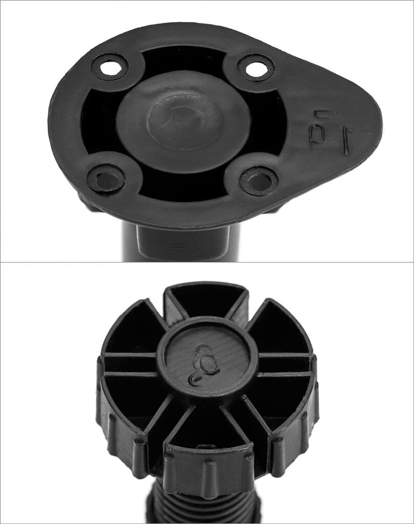 Mööblijalg, 20 tk, must цена и информация | Mööblijalad | kaup24.ee