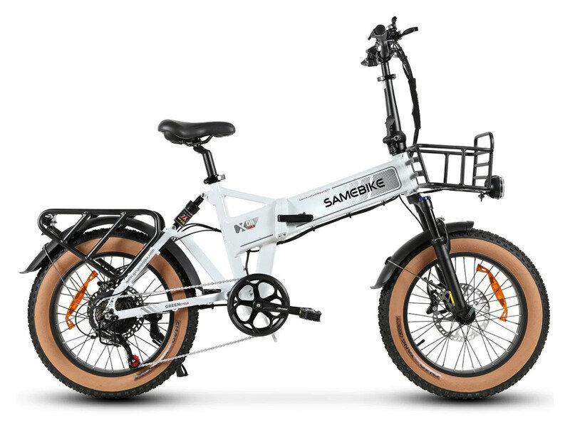 Maastikuratas Samebike XWLX09-II Fat Tire, valge цена и информация | Elektrirattad | kaup24.ee