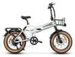 Maastikuratas Samebike XWLX09-II Fat Tire, valge цена и информация | Elektrirattad | kaup24.ee