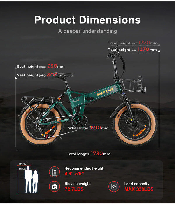 Maastikuratas Samebike XWLX09-II Fat Tire, valge цена и информация | Elektrirattad | kaup24.ee