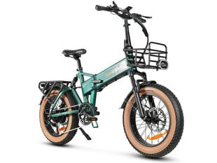 Maastikuratas Samebike XWLX09-II Fat Tire, roheline цена и информация | Электровелосипеды | kaup24.ee