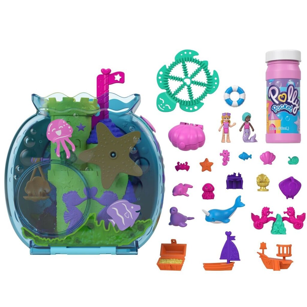 Mängukomplekt Polly Pocket Bubble Aquarium hind ja info | Tüdrukute mänguasjad | kaup24.ee