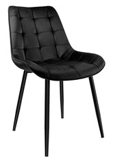 стул - norman velvet, черный цена и информация | Стулья для кухни и столовой | kaup24.ee