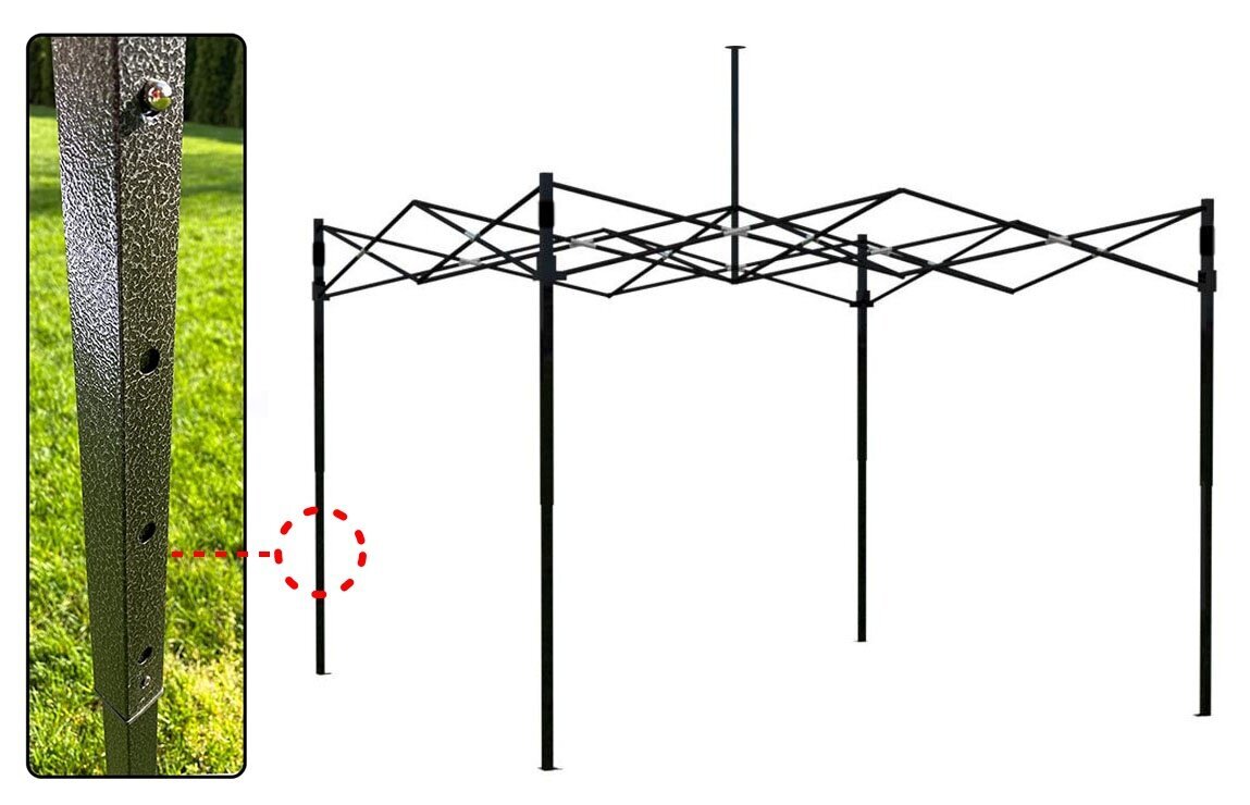 Aiapaviljon 3x3 m, sinine hind ja info | Varikatused ja aiapaviljonid | kaup24.ee