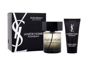 Komplekt Yves Saint Laurent La Nuit L'Homme meestele: tualettvesi EDT, 100 ml + dušigeel, 50 ml hind ja info | Meeste parfüümid | kaup24.ee