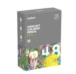 MiDeer цветные карандаши на масляной основе MiDeer, 48 шт цена и информация | Принадлежности для рисования, лепки | kaup24.ee