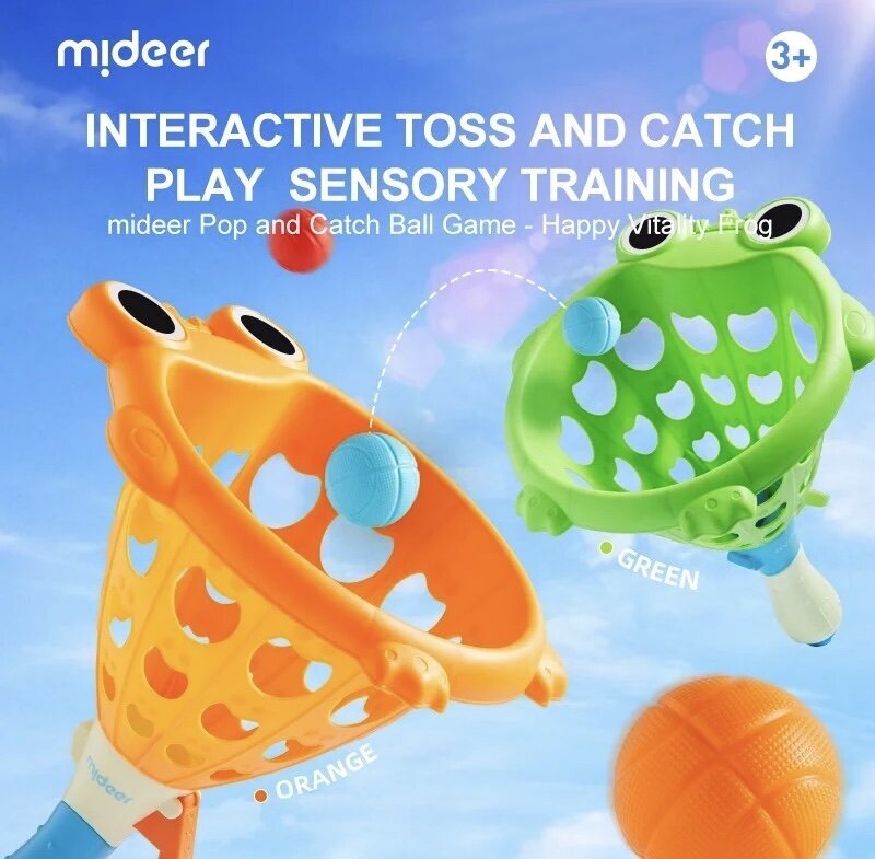 MiDeer Pop and Catch Ball Game - Happy Vitality Frog hind ja info | Mänguasjad (vesi, rand ja liiv) | kaup24.ee