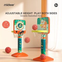 Регулируемое баскетбольное кольцо MiDeer 3-в-1 цена и информация | Развивающие игрушки | kaup24.ee