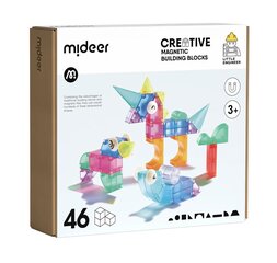 Набор магнитных блоков MiDeer, 46 деталей цена и информация | Конструкторы и кубики | kaup24.ee