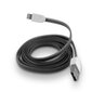 Forever Lightning MD818ZM/A USB data and charging flat cable 1m Black (Analogs) hind ja info | Mobiiltelefonide kaablid | kaup24.ee