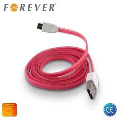 Кабель данных и заряда Forever микро USB EU Blister, силиконовый, розовый цена и информация | Кабели для телефонов | kaup24.ee