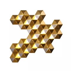Золотое геометрическое светодиодное настенное бра цена и информация | Настенные светильники | kaup24.ee