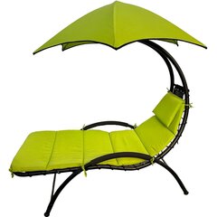 подвесное кресло-качалка - saska garden , желтый, 200x125x180 см цена и информация | Садовые стулья, кресла, пуфы | kaup24.ee