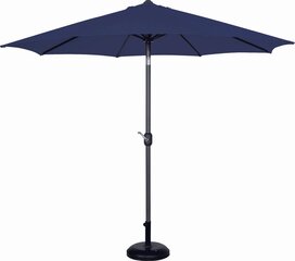 садовый зонт без основания, 300 см, темно-синий цена и информация | Зонты, маркизы, стойки | kaup24.ee