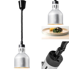 Инфракрасная ИК-лампа для подогрева пищи, подвесная, серебро, диаметр. 17,5 см, 250 Вт цена и информация | Особенные приборы для приготовления пищи | kaup24.ee