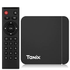 Tanix W2 4K Мультимедиа консоль Smart TV Box 2GB +16GB Android 11 с Bluetooth и Dual Wi-Fi Черный цена и информация | TV - антенны | kaup24.ee