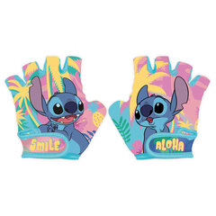 Детские перчатки Стич, розово-синие цена и информация | Велоперчатки | kaup24.ee