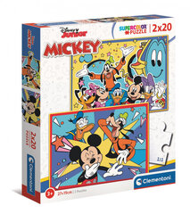 Pusled SuperKolor Mickey Clementoni, 24791, 2x20 d. hind ja info | Pusled | kaup24.ee