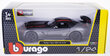 BBURAGO 1:24 Dodge Viper SRT10ACR Grey & RedStripe 22114 hind ja info | Poiste mänguasjad | kaup24.ee