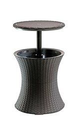 Садовый столик Cool Bar Rattan, коричневый цена и информация | Садовые столы и столики | kaup24.ee