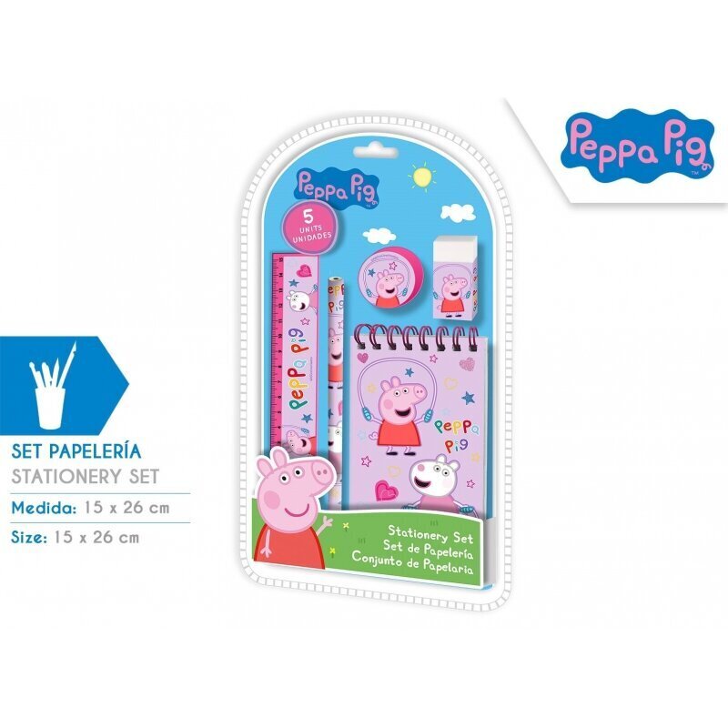 Kirjatarvete komplekt Peppa Pig hind ja info | Kirjatarbed | kaup24.ee