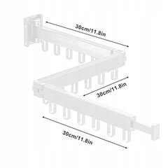 Laiendatav pesukuivatuspuu, 114cm hind ja info | Pesukuivatusrestid ja aksessuaarid | kaup24.ee