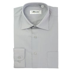 Рубашки однотонные мужские NORDIC, прямой силуэт - С длинным рукавом 1129-50 цена и информация | Мужские рубашки | kaup24.ee