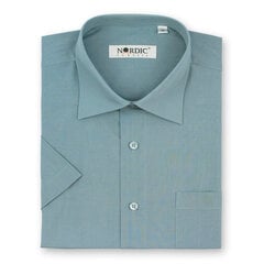 Рубашки однотонные мужские NORDIC, прямой силуэт - С коротким рукавом 1130K-46 цена и информация | Мужские рубашки | kaup24.ee