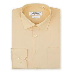 Рубашки однотонные мужские NORDIC, приталенный силуэт - С длинным рукавом 1132F-45 цена и информация | Мужские рубашки | kaup24.ee