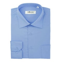 Рубашки однотонные мужские NORDIC, прямой силуэт - С длинным рукавом 1143-50 цена и информация | Мужские рубашки | kaup24.ee